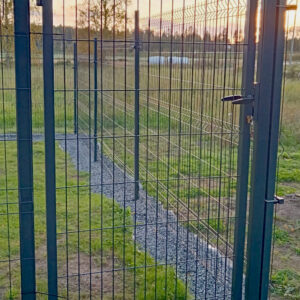 Käyntiportti aitaelementti harmaa 890x1730