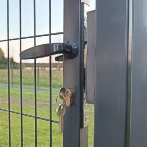 Käyntiportti aitaelementti harmaa 920x1530